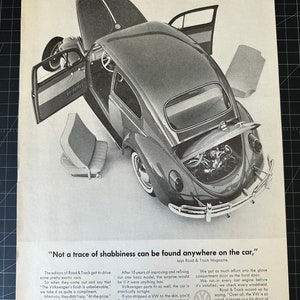 Vintage 1962 Volkswagen Print advertisement