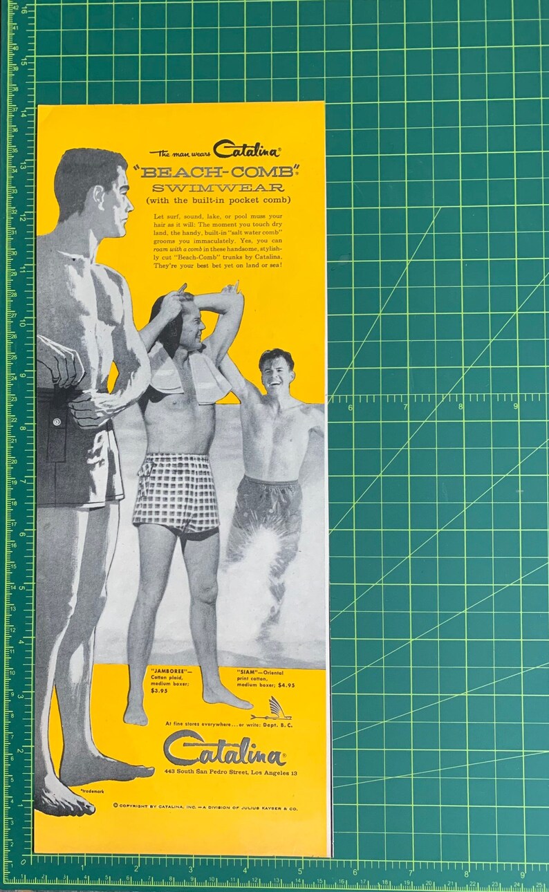 Vintage 1949 catalina swimwear print ad image 2