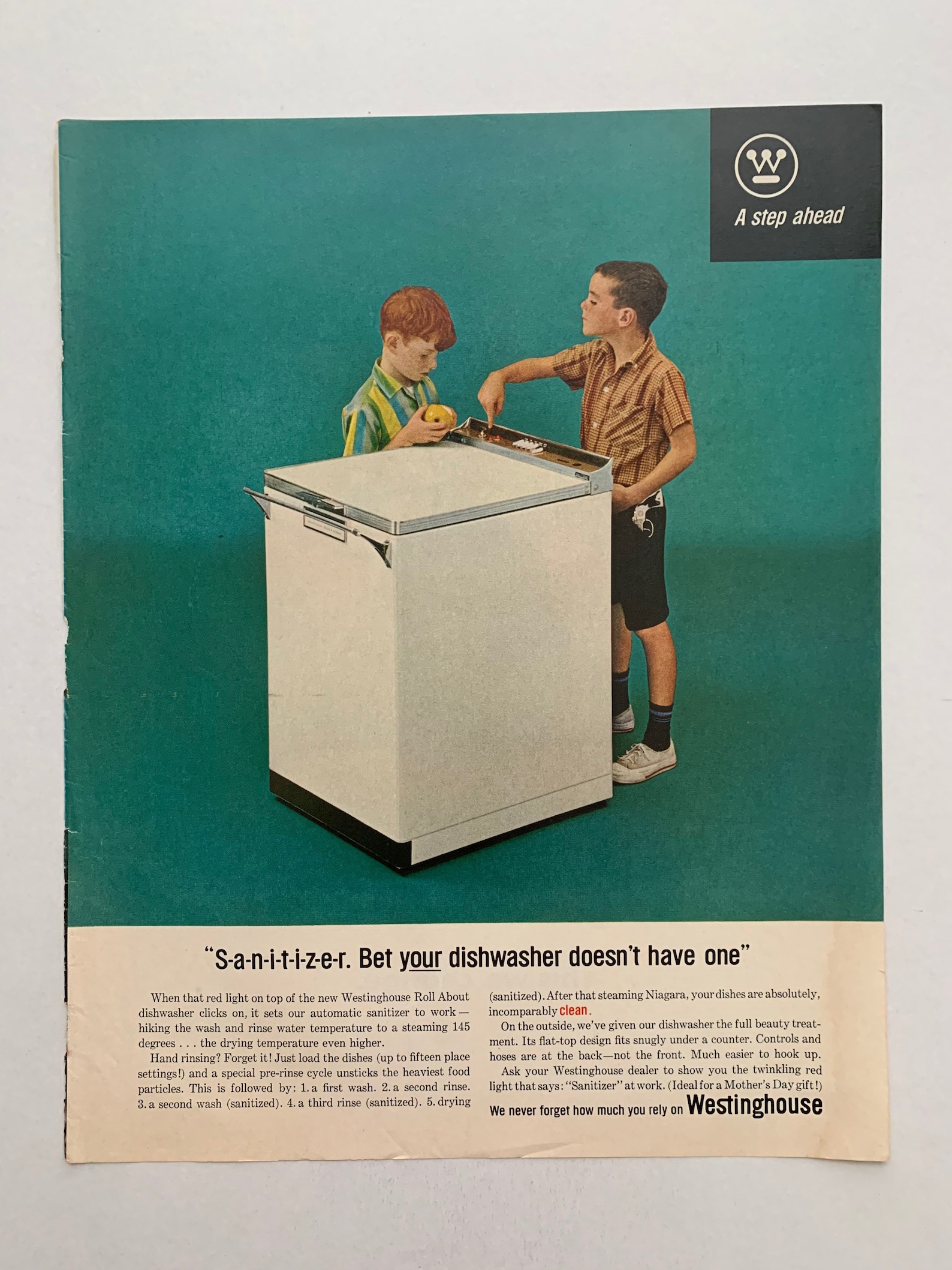 Vintage 1963 Westinghouse Dishwasher Ad Etsy