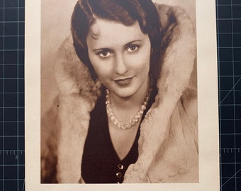 Vintage Barbara Stanwyck Photoplay Portrait Print