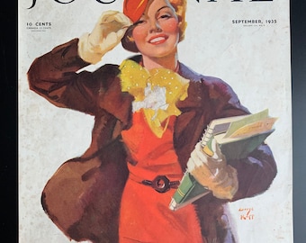 Vintage 1935 ladies’ home journal magazine cover