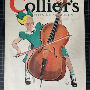 Vintage 1936 collier’s magazine covervintage