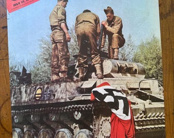 Vintage 1943 Collier’s Magazine Cover - WWII - COVER ONLY