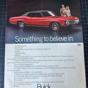 Vintage 1970s Buick LeSabre Custom Print advertisement