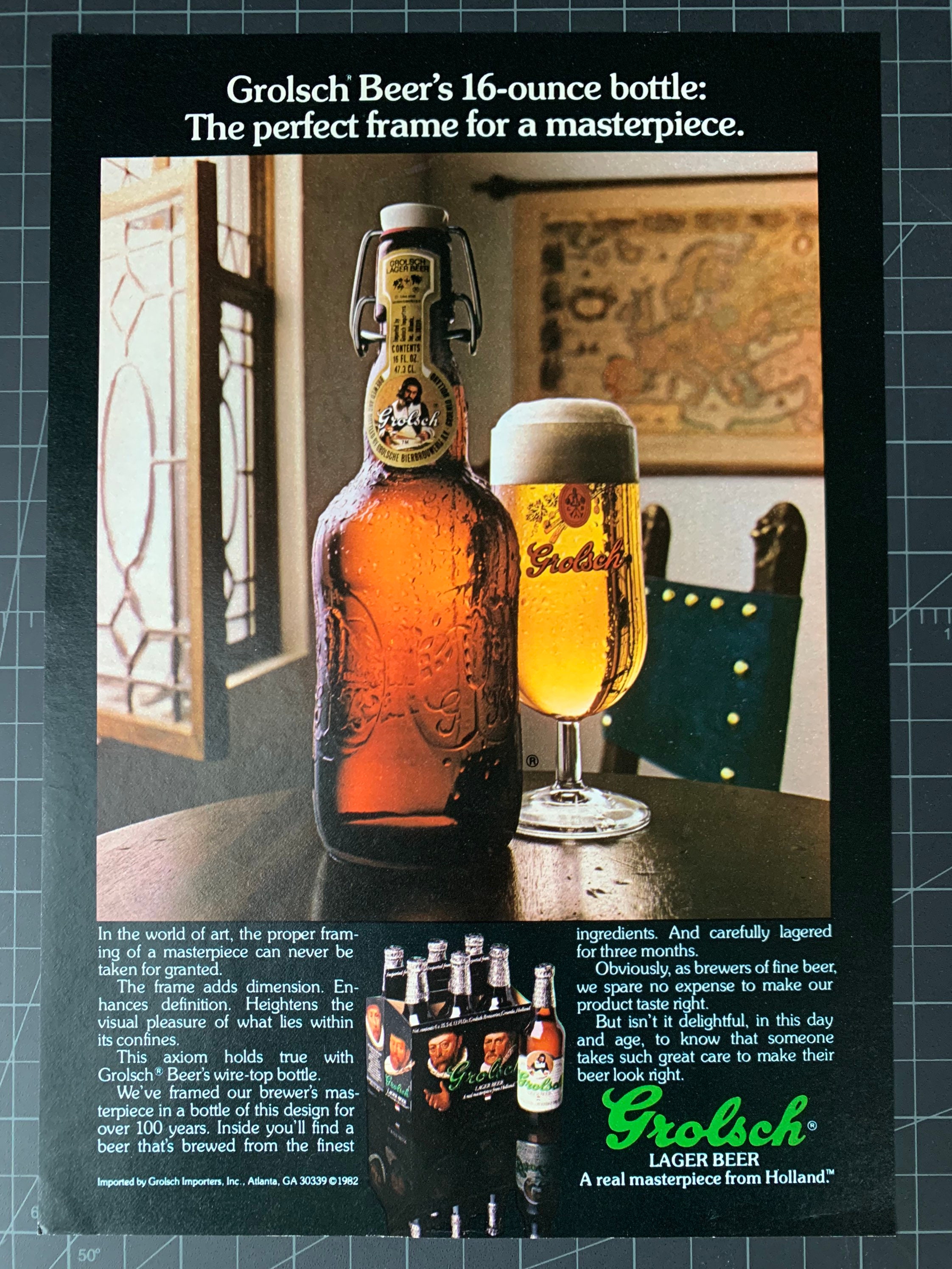 カート・ヒールシャー  Hielscher　DEUTCHLAND 写真集 Vintage 1982 Grolsch Beer Original Print Ad - Etsy