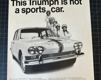 Anuncio original de un Triumph 2000 de los años 60