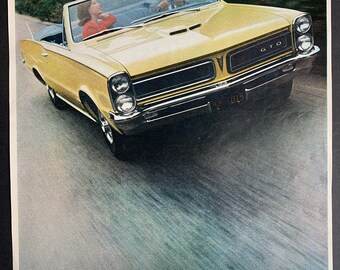 Vintage 1970s Pontiac GTO / LeMans Original Advertisement