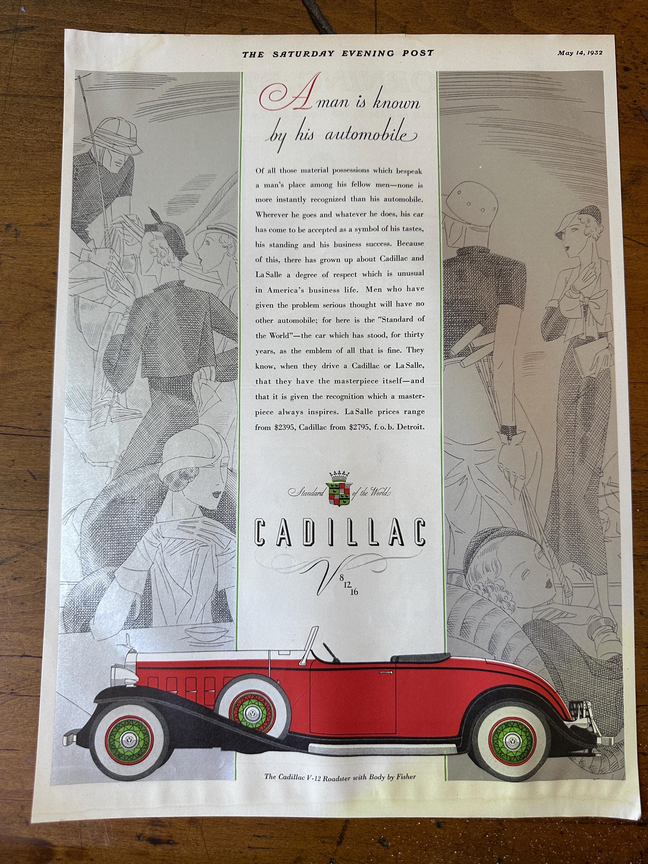 Vintage Cadillac Advertisements - Etsy