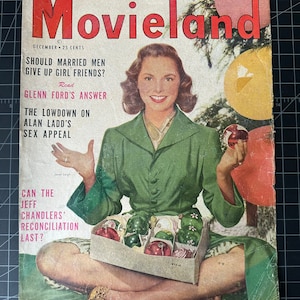 Vintage 1951 Movieland Magazine Cover - Janet Leighvintage