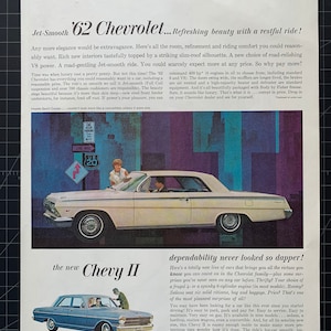 Vintage 1962 Chevrolet Impala Sport Coupe Print advertisement