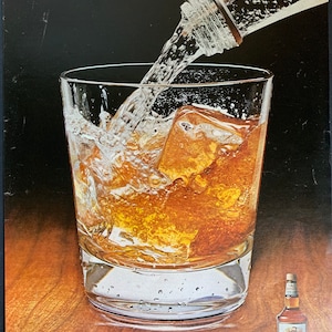 Vintage 1970 Antique Kentucky Straight Bourbon Whiskey advertisement