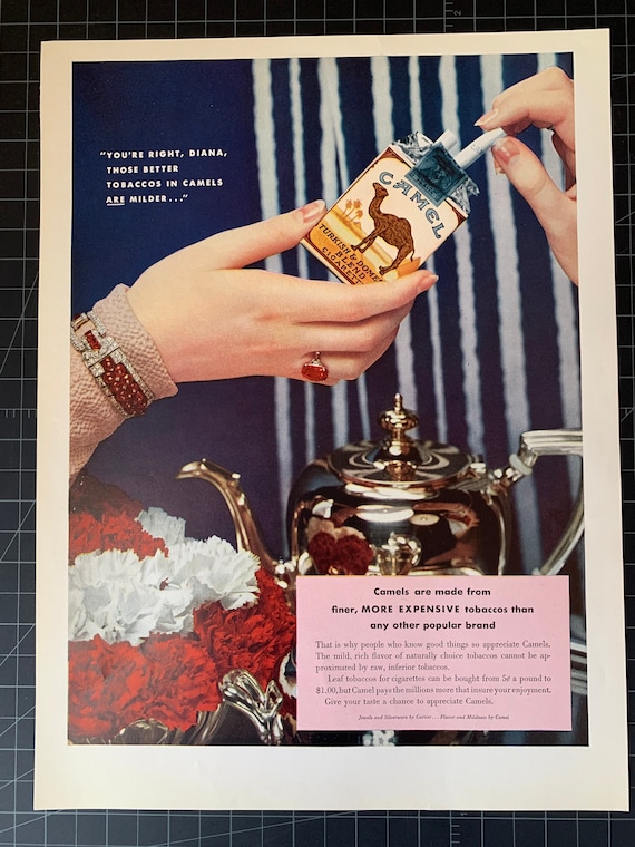 why are camel cigarettes so expensive Vintage 1934 Camel Cigarettes Original Print Ad