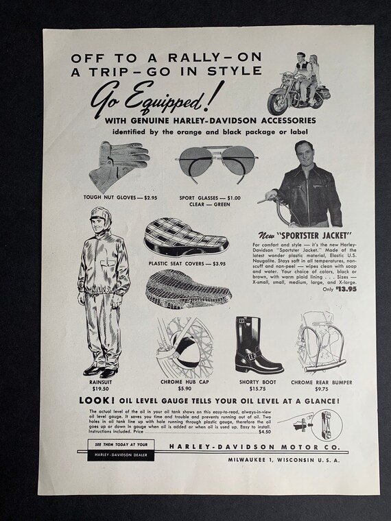 Vintage harley davidson accessories deals