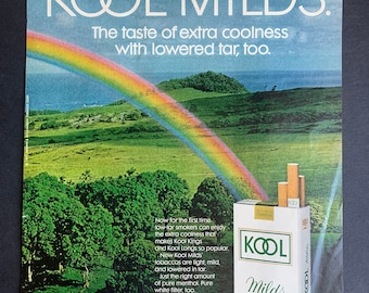Vintage 1971 Kool Cigarettes Original Advertisement