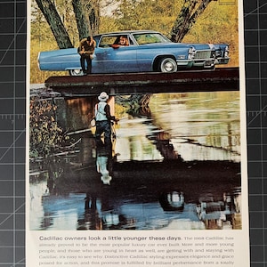 Vintage 1968 Cadillac Print advertisement