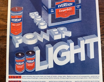Vintage 1950-60's Collectible Eveready, Cadet and Bright Star 