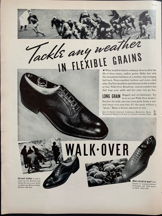 Vintage 1937 Walk over Shoes Ad Etsy Singapore
