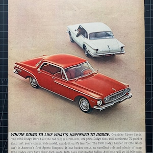 Vintage 1962 Dodge Dart 440 Print Werbung