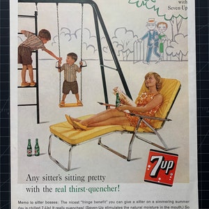 Vintage 1961 7UP Soda advertisement