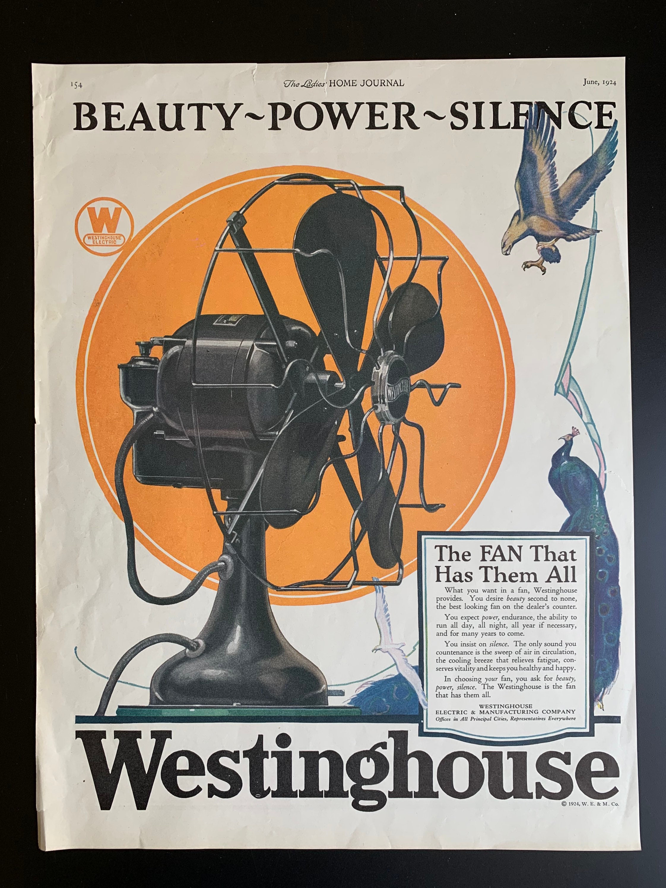 Fan history westinghouse 1950s ELECTRIC