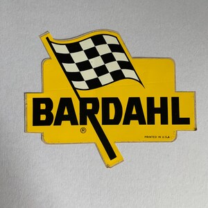 Vintage 1960s bardahl sticker, hot rod, drag racingvintage