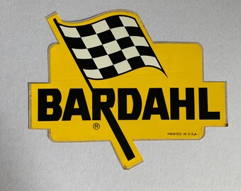 Vintage 1960s bardahl sticker, hot rod, drag racingvintage