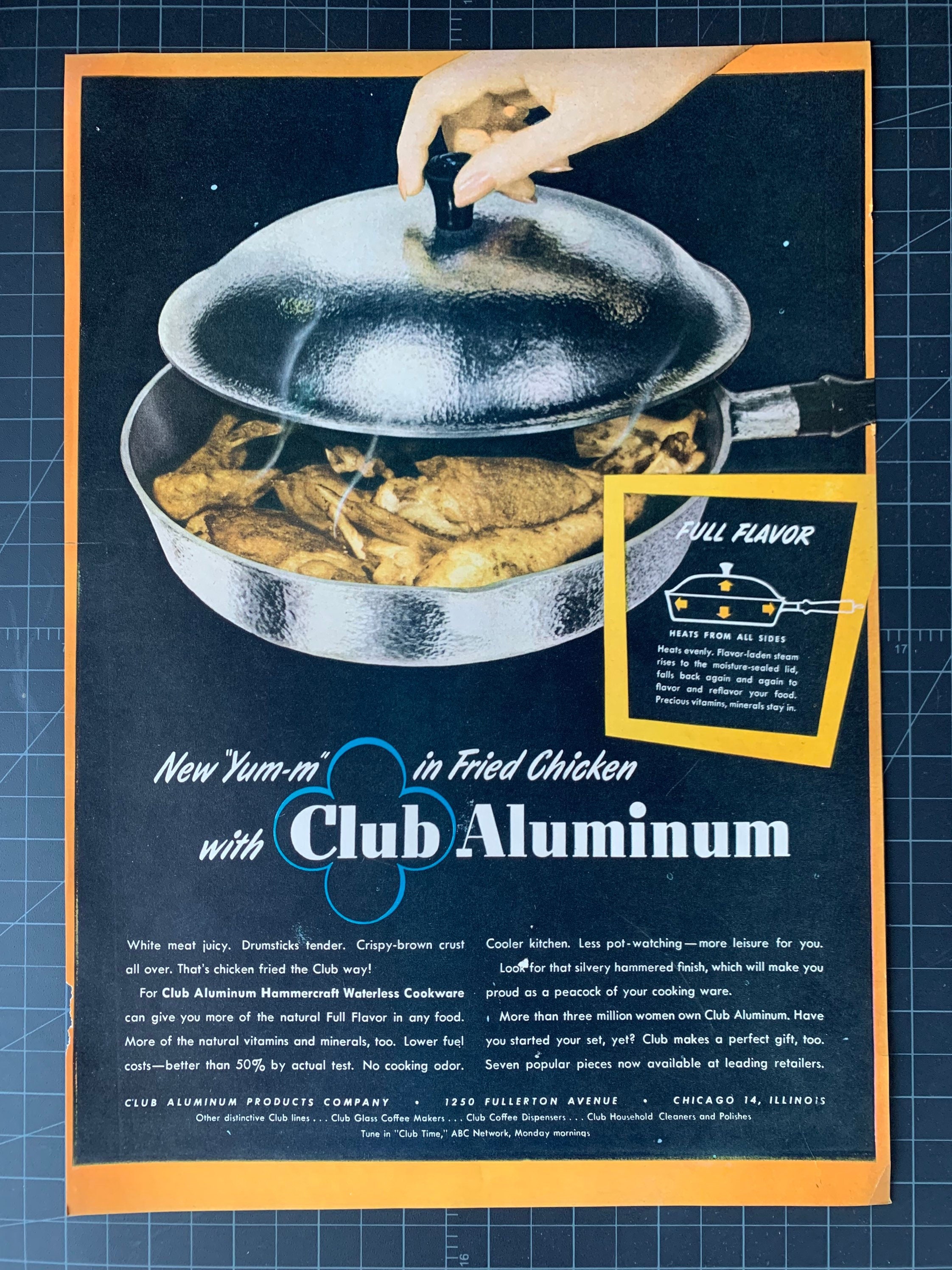 9 Piece Vintage Club Aluminum Yellow Cookware