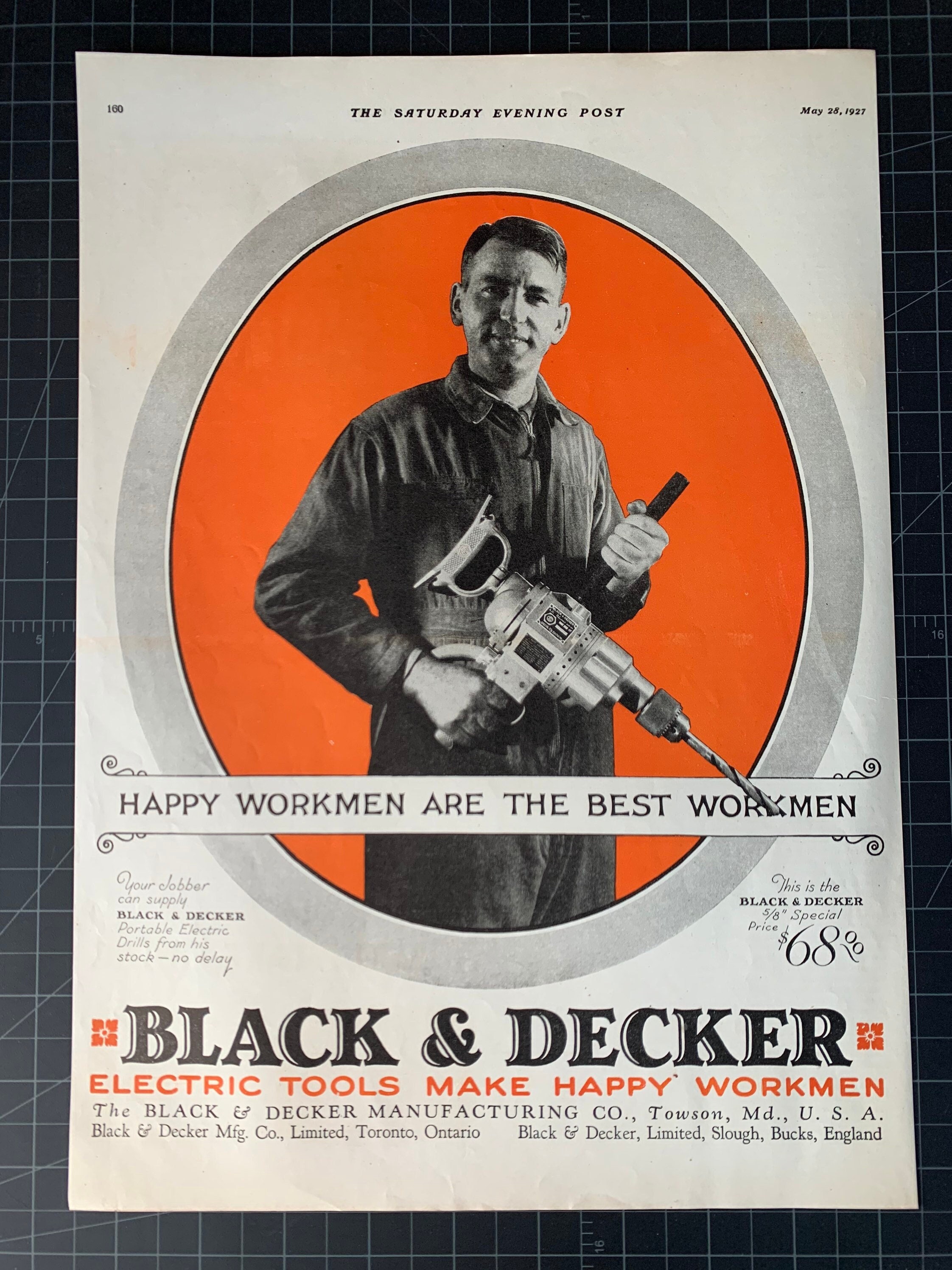 Black & Decker KA270 Electric Sander GWO 44329 – The Vintage Tool Shop, The  Old Dairy, Carters Barn Farm, Piddlehinton, Dorchester DT2 7TH