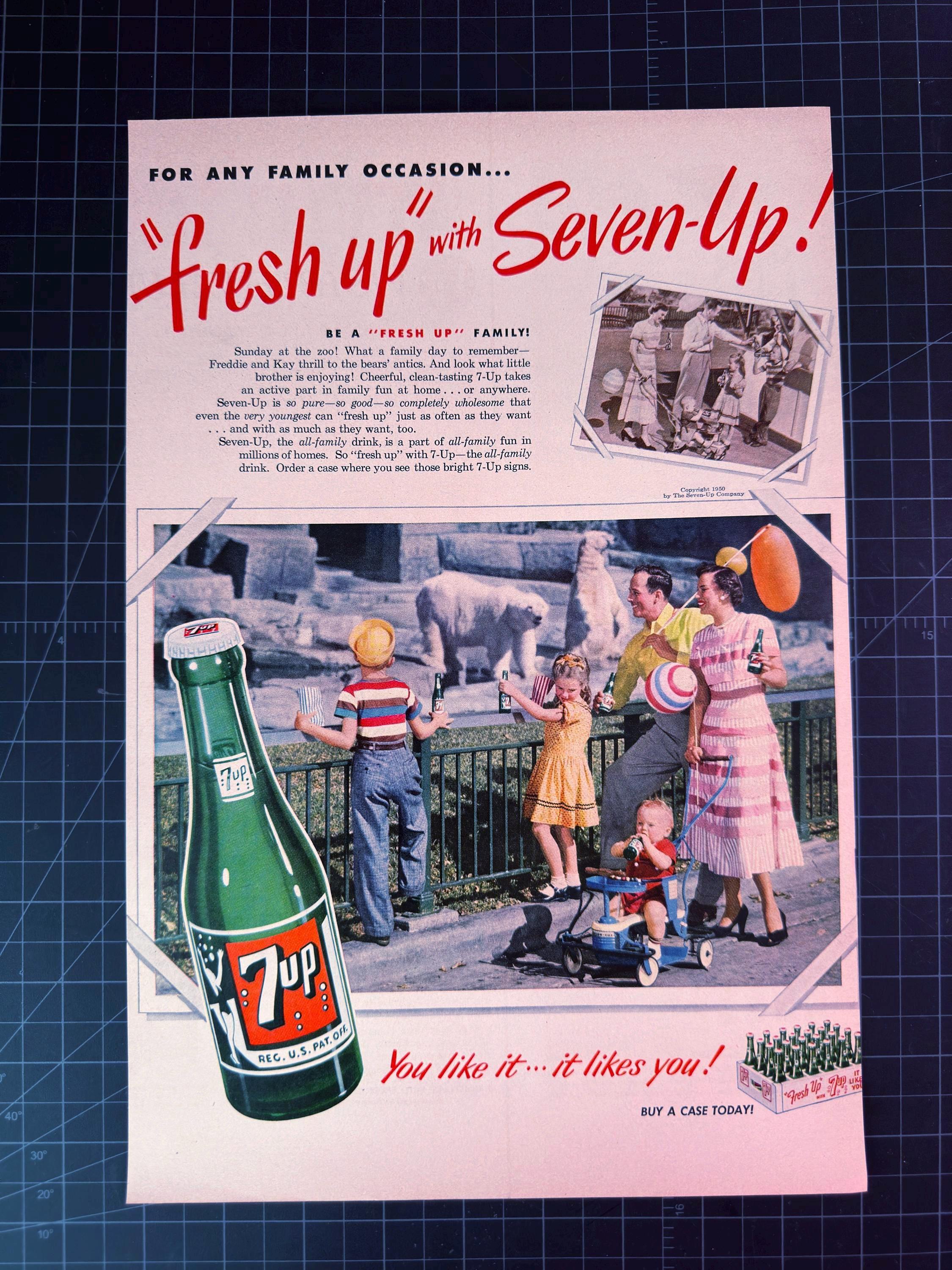 7up Ad 1940s - Etsy