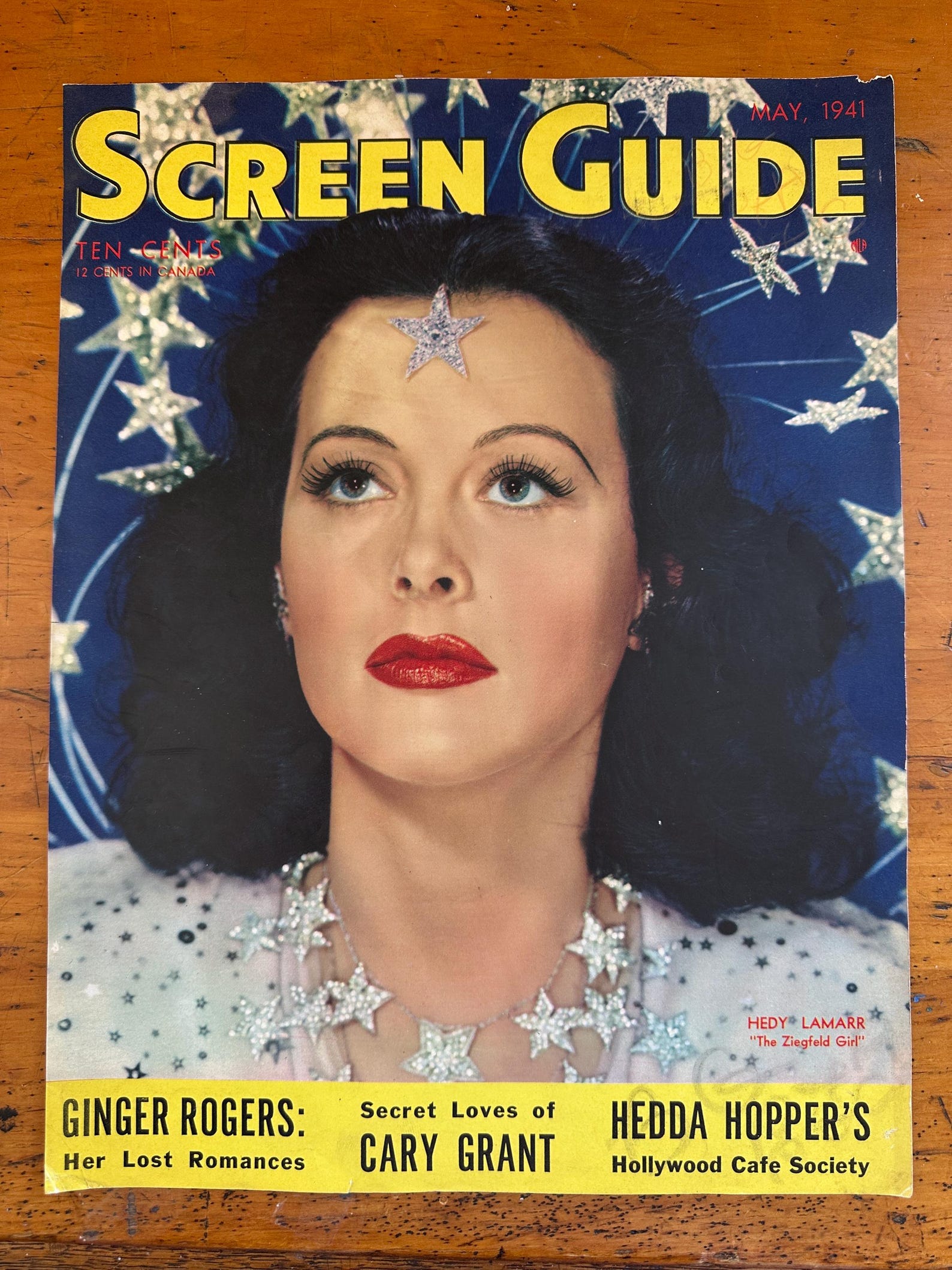 Screen Guide Magazine Vintage 1941 Screen Guide Magazine Cover - Hedy Lamarr - Etsy