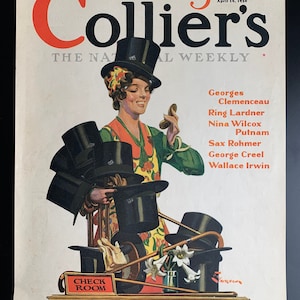 Vintage 1930 collier’s magazine cover