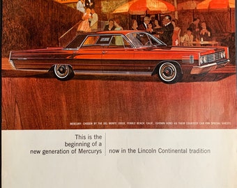 Vintage 1960s Mercury Auto Original Advertisement