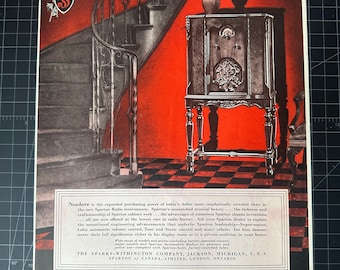 Vintage 1931 spartan radio print ad