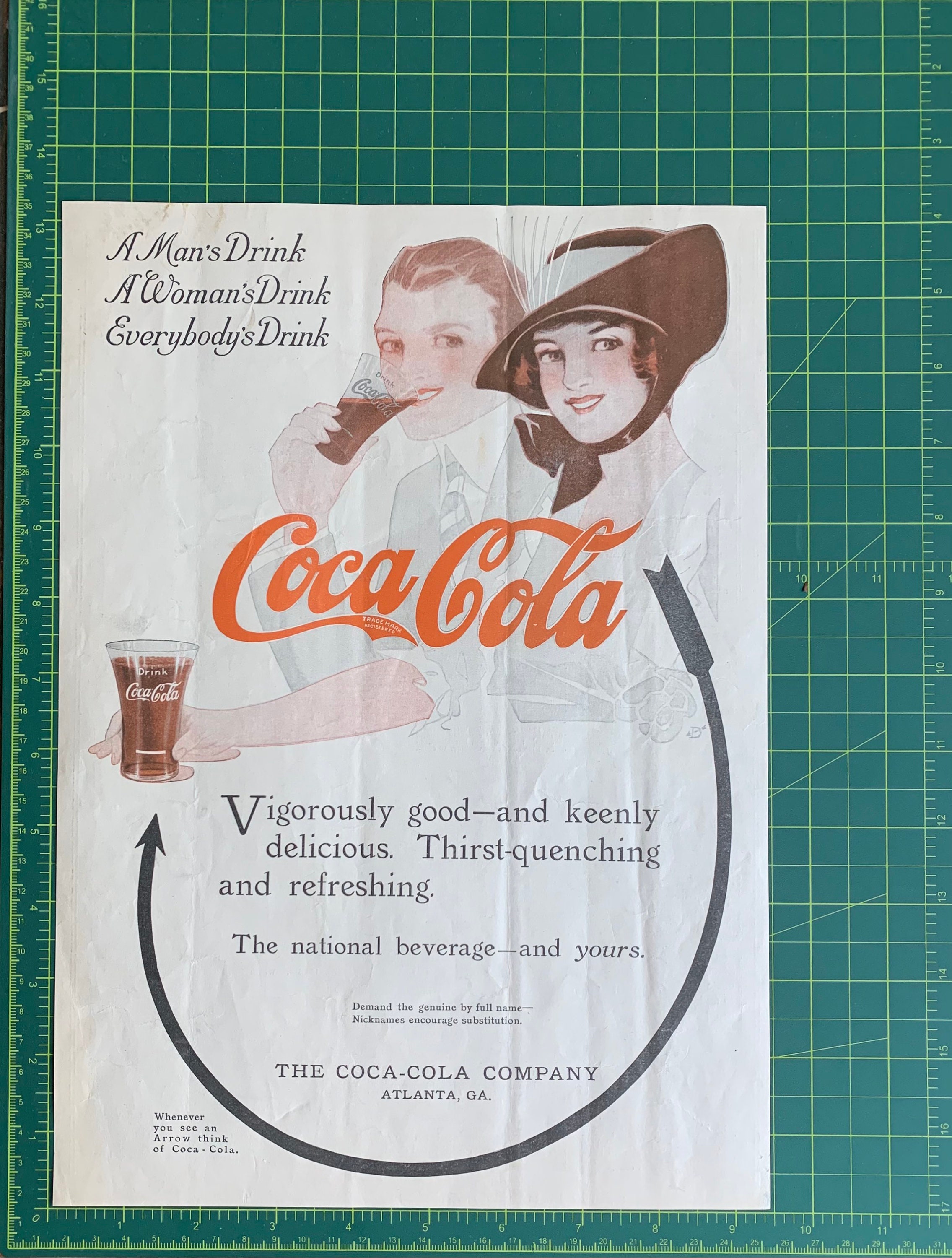 Rare 1914 Coca-cola Original Vintage Advertisement - Etsy