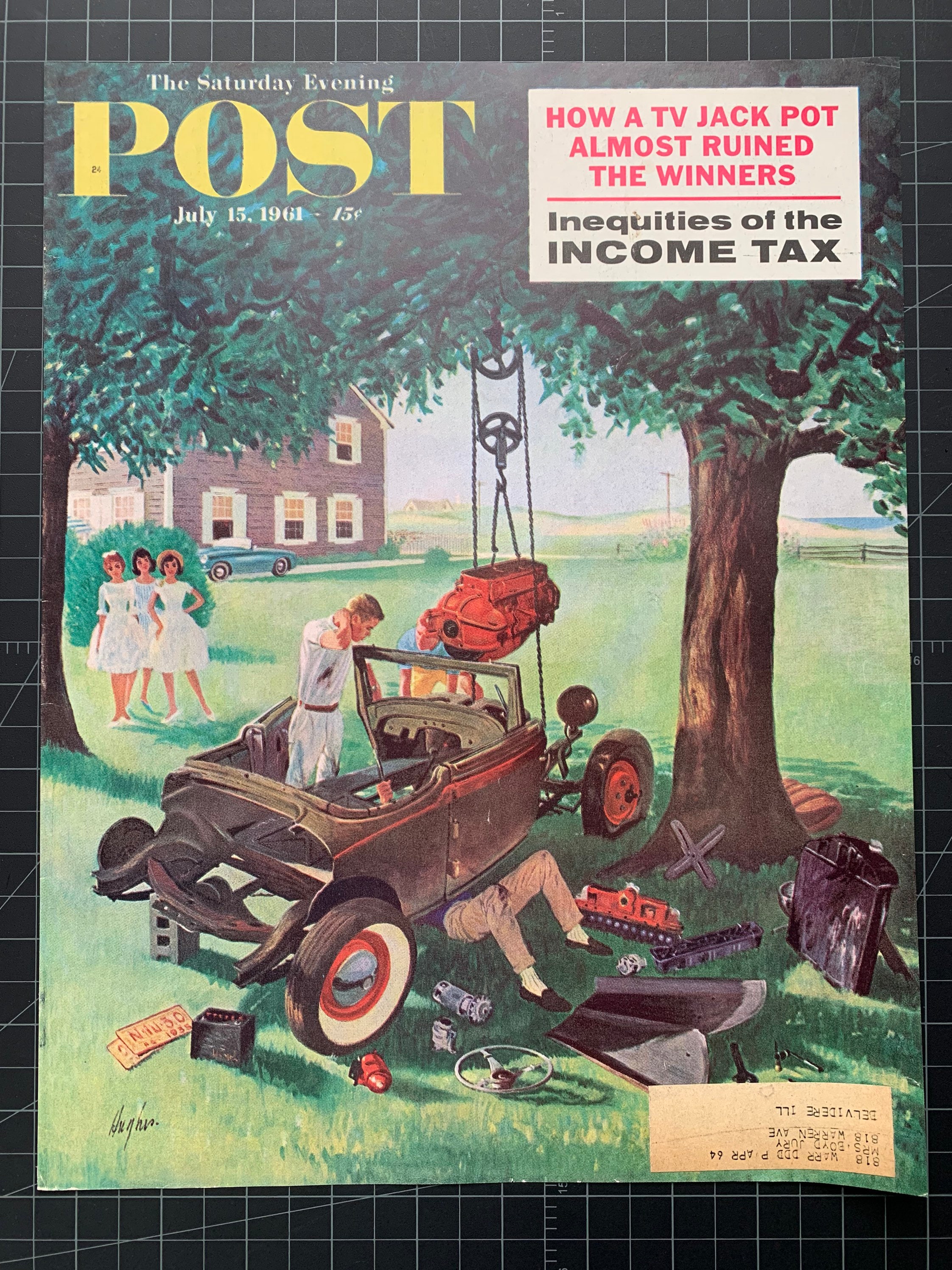 1961年ヴィンテージのサタデー・イブニング・ポスト誌の表紙 - Etsy 日本