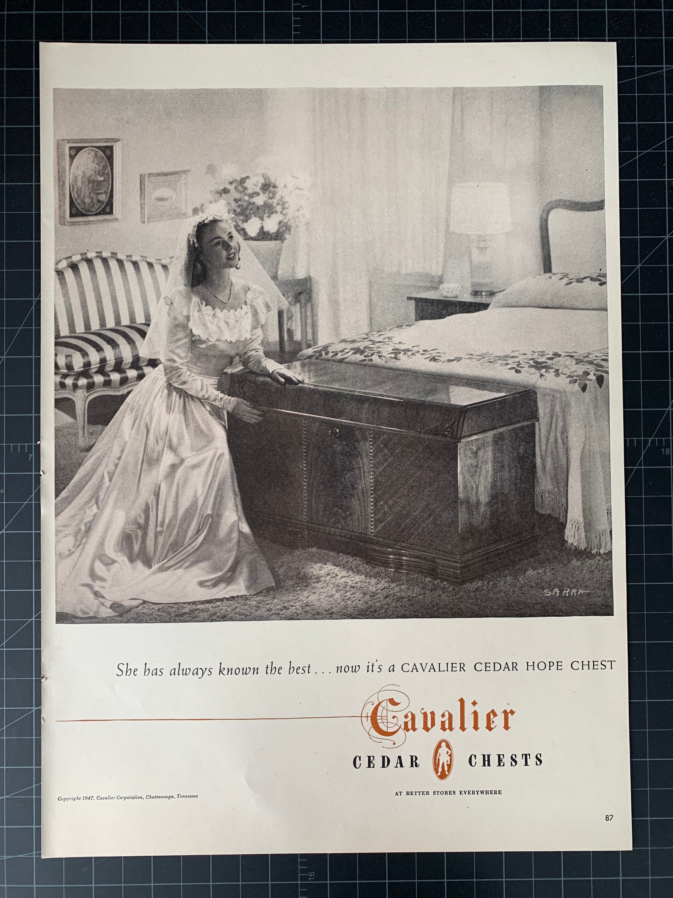Antique cavalier cedar chest outlet