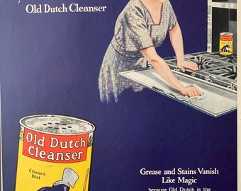 Vintage Old Dutch Powdered Cleanser 14 Oz. Unopened Can Made USA