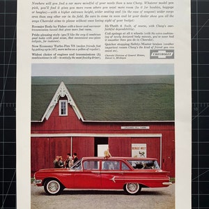 Vintage 1960 chevrolet kingswood print advertisement