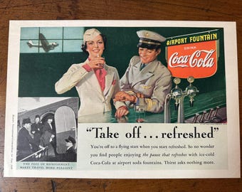 Vintage 1938 Coca-Cola Print Ad