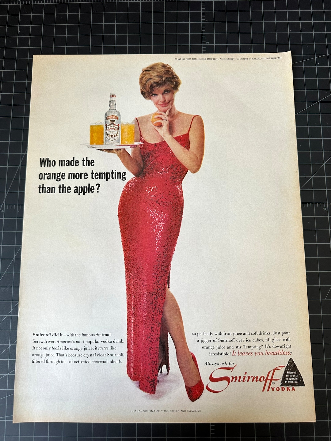 Who Is The Blonde In The Smirnoff Ad Vintage 1966 Smirnoff Vodka Print Ad - Julie Londonvintage - Etsy
