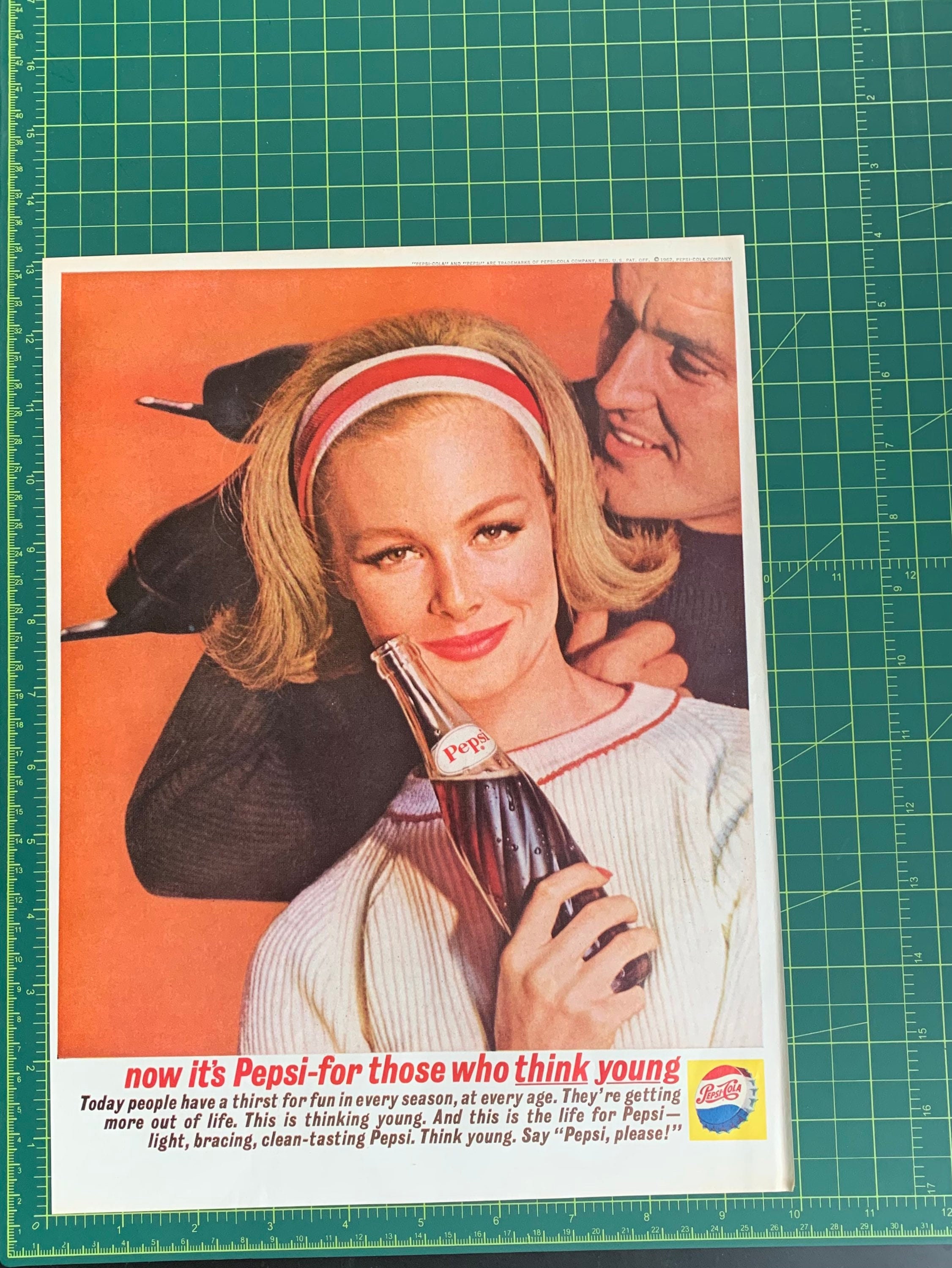 1962 年ヴィンテージ ペプシ印刷広告 - Etsy 日本