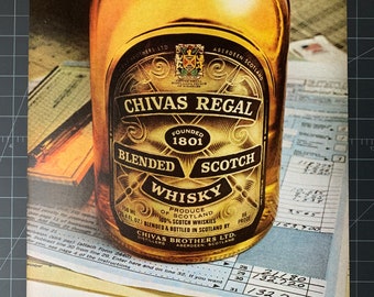 Vintage 1970s Chivas Regal Whiskey Print Ad