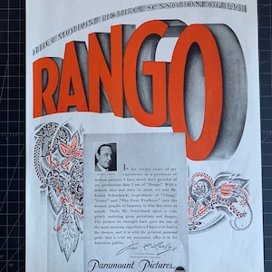 Reklama filmu „Rango” wytwórni Paramount Pictures z 1931 r.