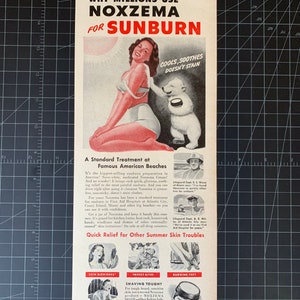 Vintage 1946 noxzema print ad
