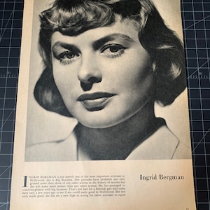Vintage 1940s ingrid bergman portraitvintage