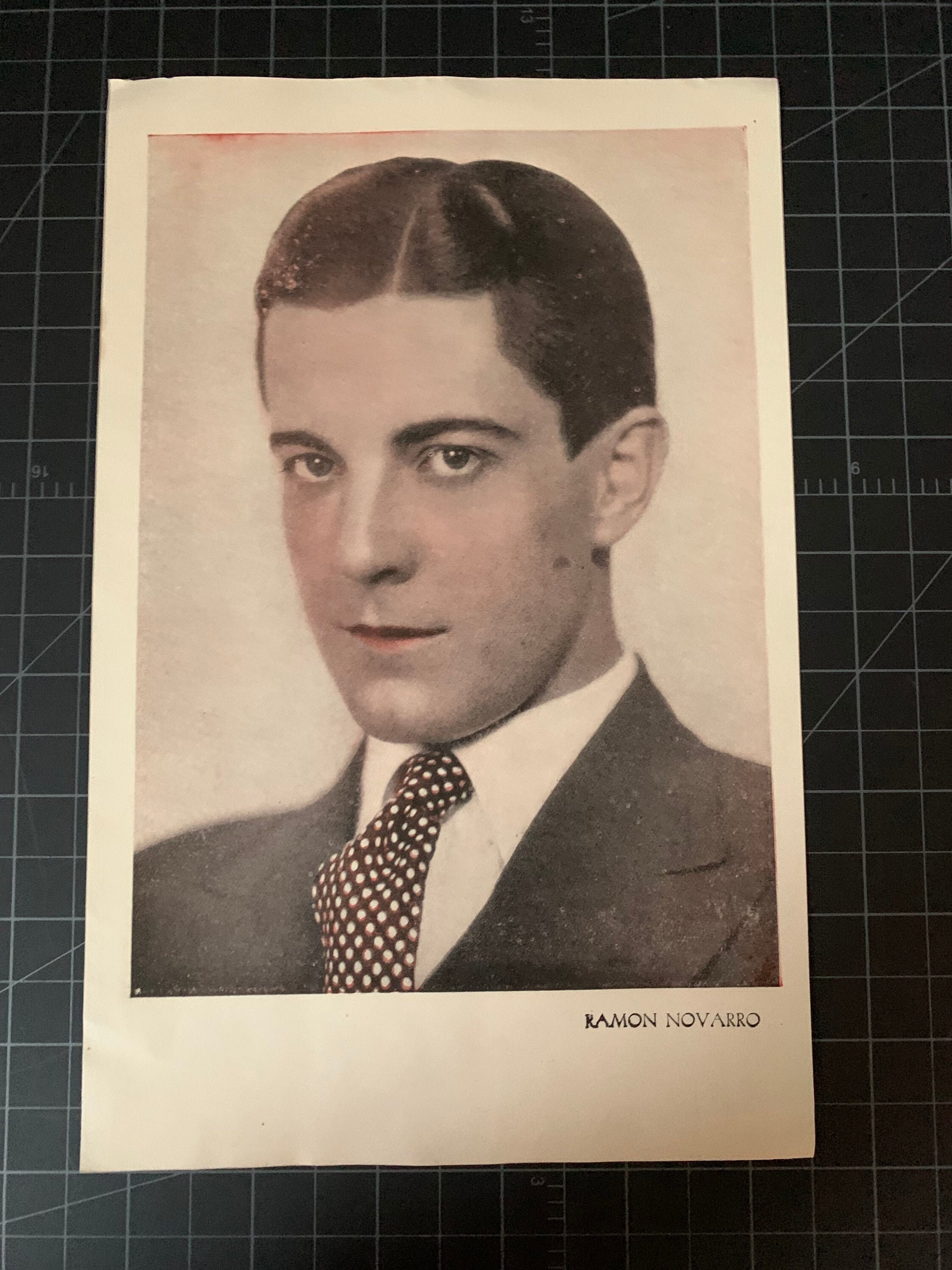 Rare Vintage 1932 Ramon Novarro Portraitvintage Retro Gift Decor - Etsy