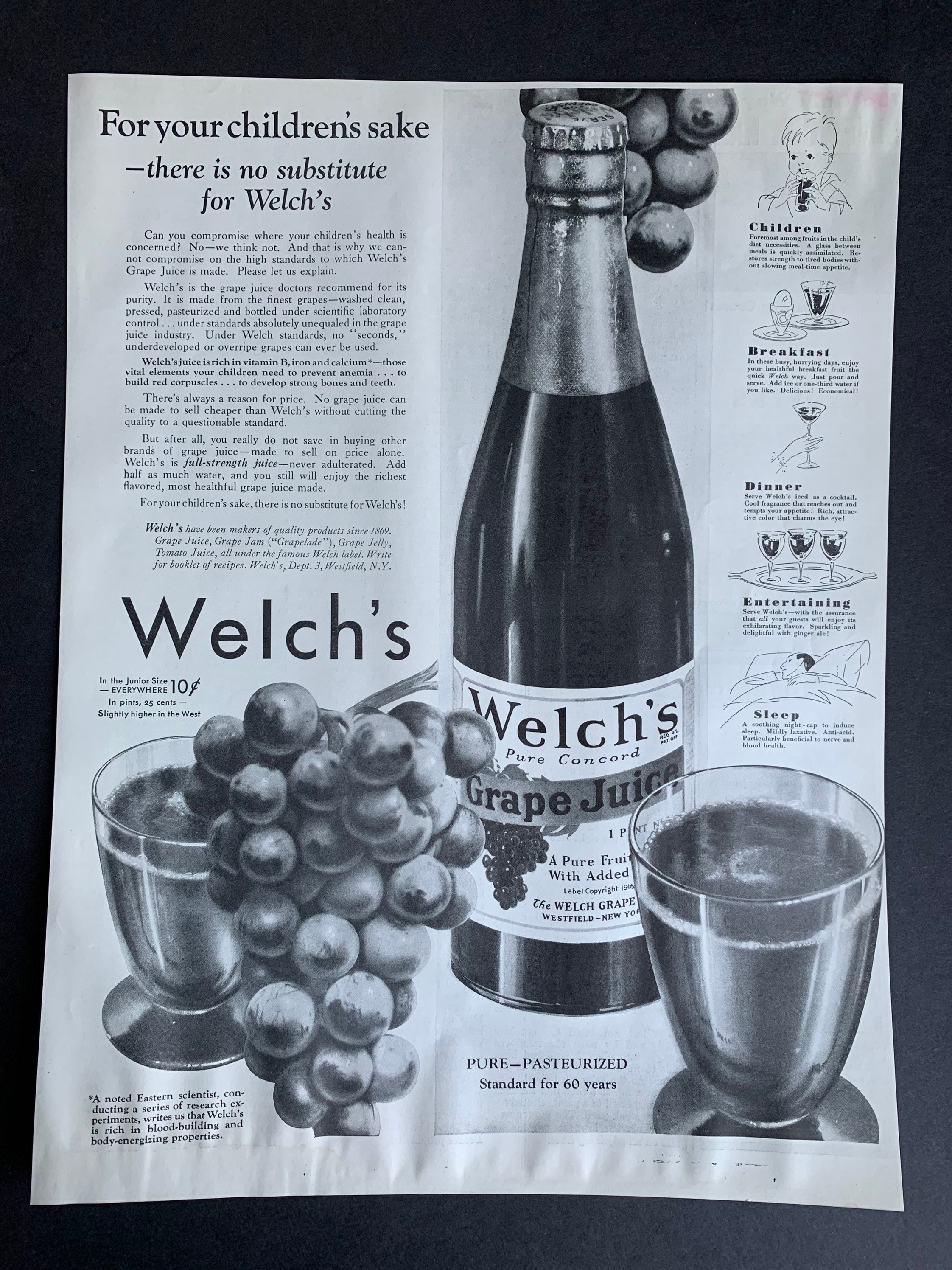 Vintage Malvoisin Macon French Grape Juice Bottles