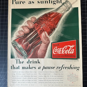 Rare Vintage 1932 Coca-Cola Print Ad