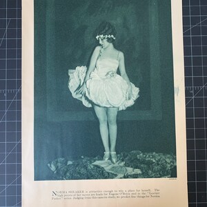 Rare vintage 1928 norma shearer magazine portrait