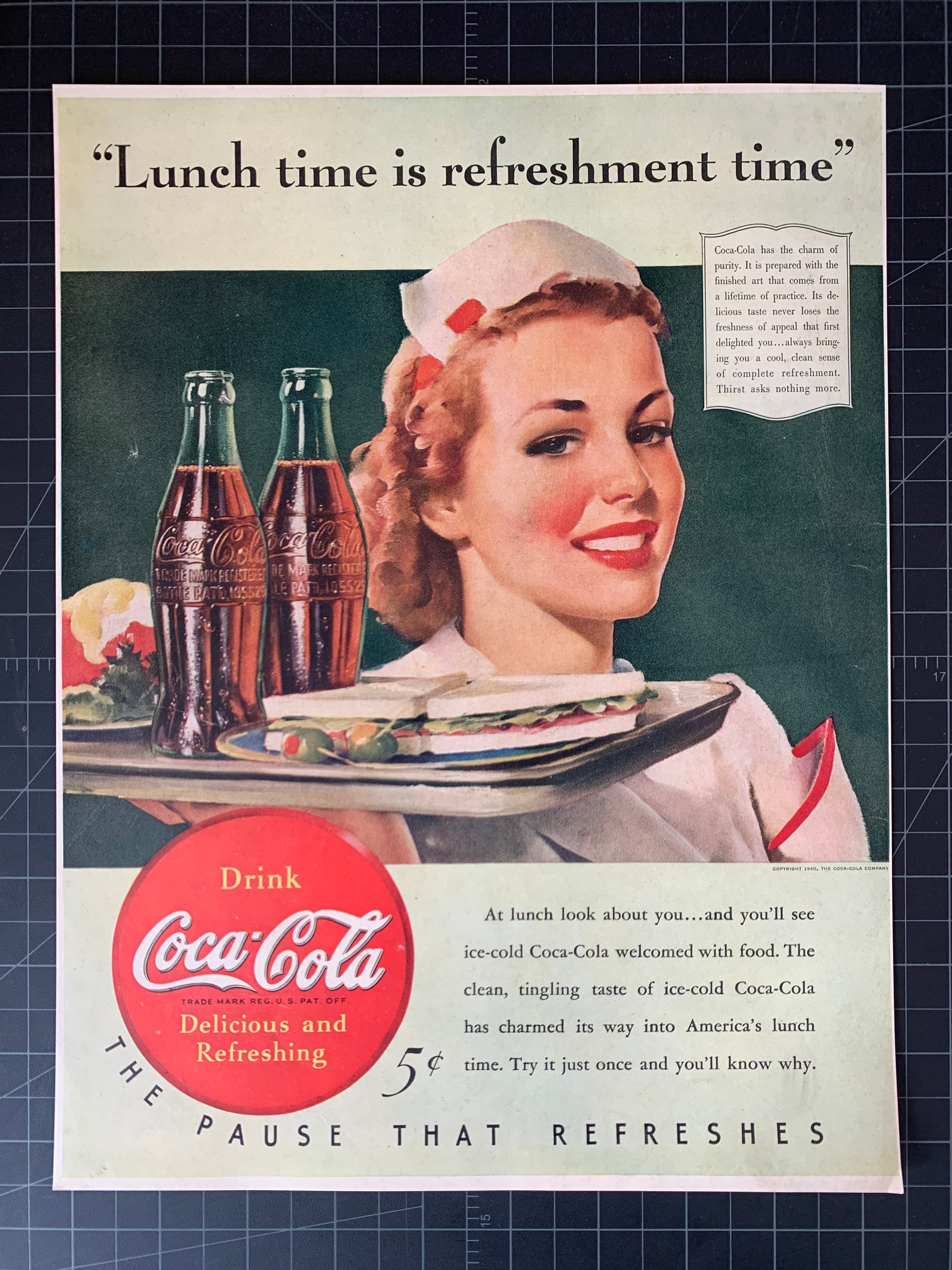 Vintage Coca Cola Print Ad Etsy